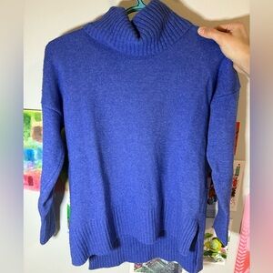 Bartoloni Gorgeous Blue Merino Wool/Cashmere blend sweater